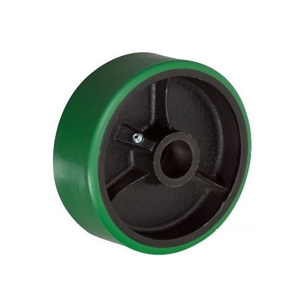5"x2" GREEN POLYURETHANE ON CAST IRON CORE, 1,100 LBS CAP, Replace